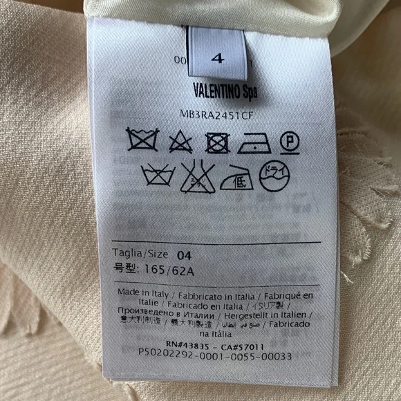 Valentino White Floral Silk Wool Mini Skirt - Picture 7 of 16